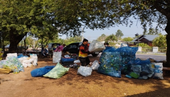 ดำเนินการจัดงาน MOI Waste Bank Week - มหาดไทยปักธงประกาศความสำเร็จ ณ บ้านวังบัวเหลือง